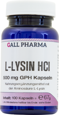 L-LYSIN 500 mg Kapseln