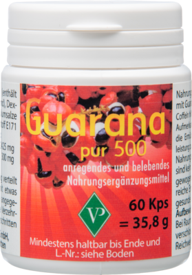 GUARANA PUR 500 Kapseln