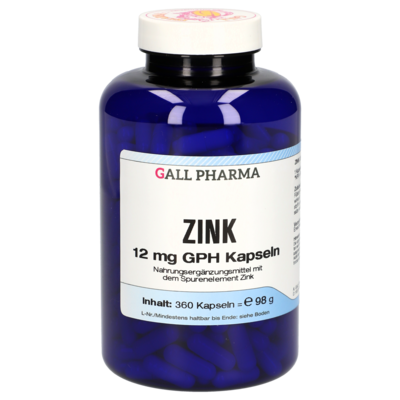 ZINK 12 mg GPH Kapseln