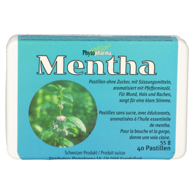 MENTHA PASTILLEN ohne Zucker