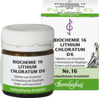 BIOCHEMIE 16 Lithium chloratum D 6 Tabletten