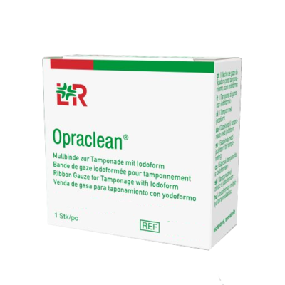 OPRACLEAN Mullbinde z.Tampon.m.Jodoform 5 cmx5 m