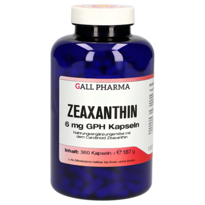 ZEAXANTHIN 6 mg GPH Kapseln