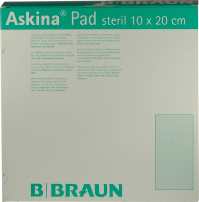 ASKINA Pad Wundauflage 10x20 cm nicht haftend