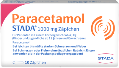 PARACETAMOL STADA 1000 mg Zäpfchen