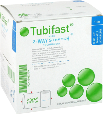 TUBIFAST 2-Way Stretch 7,5 cmx10 m blau