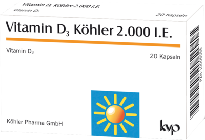 VITAMIN D3 KÖHLER 2.000 I.E. Kapseln