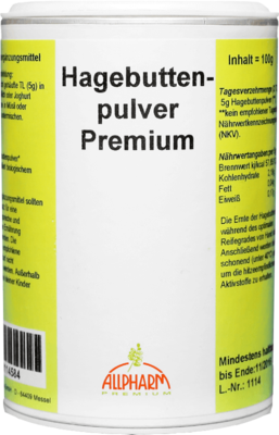 HAGEBUTTEN PULVER Premium Allpharm