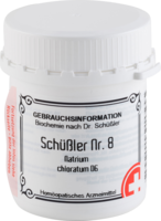 SCHÜSSLER NR.8 Natrium chloratum D 6 Tabletten