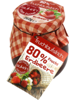 SUKRIN Fruchtaufstrich Erdbeere 80%