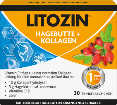 LITOZIN Hagebutte+Kollagen Trinkfläschchen