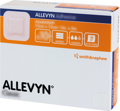 ALLEVYN Adhesive 7,5x7,5 cm haftende Wundauflage