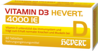 VITAMIN D3 HEVERT 4000 I.E. Tabletten