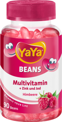 YAYA BEANS Himbeere Zink und Jod Kaudragees