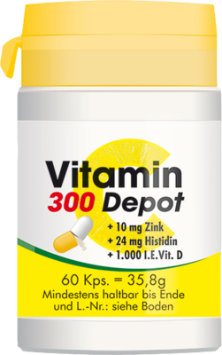 VITAMIN C 300 Depot+Zink+Histidin+D Kapseln