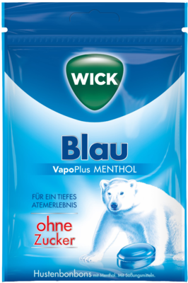 WICK BLAU Menthol Bonbons o.Zucker Beutel