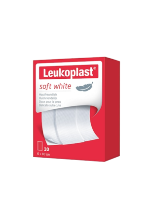 LEUKOPLAST soft white Pflaster 4x10 cm