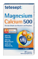 TETESEPT Magnesium+Calcium 500 Tabletten