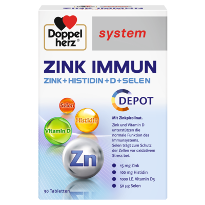 DOPPELHERZ Zink Immun Depot system Tabletten