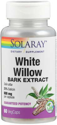 WHITE WILLOW Bark Silberweide 600 mg Solaray Kaps.