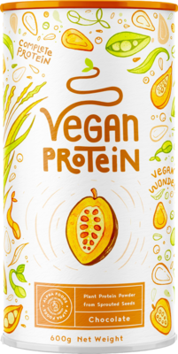 VEGAN PROTEIN Schokolade bioverfügbares Eiweißplv.