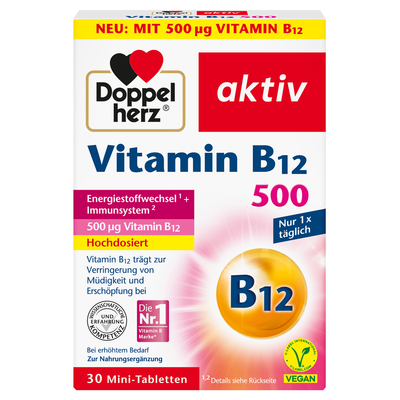 DOPPELHERZ Vitamin B12 500 Tabletten